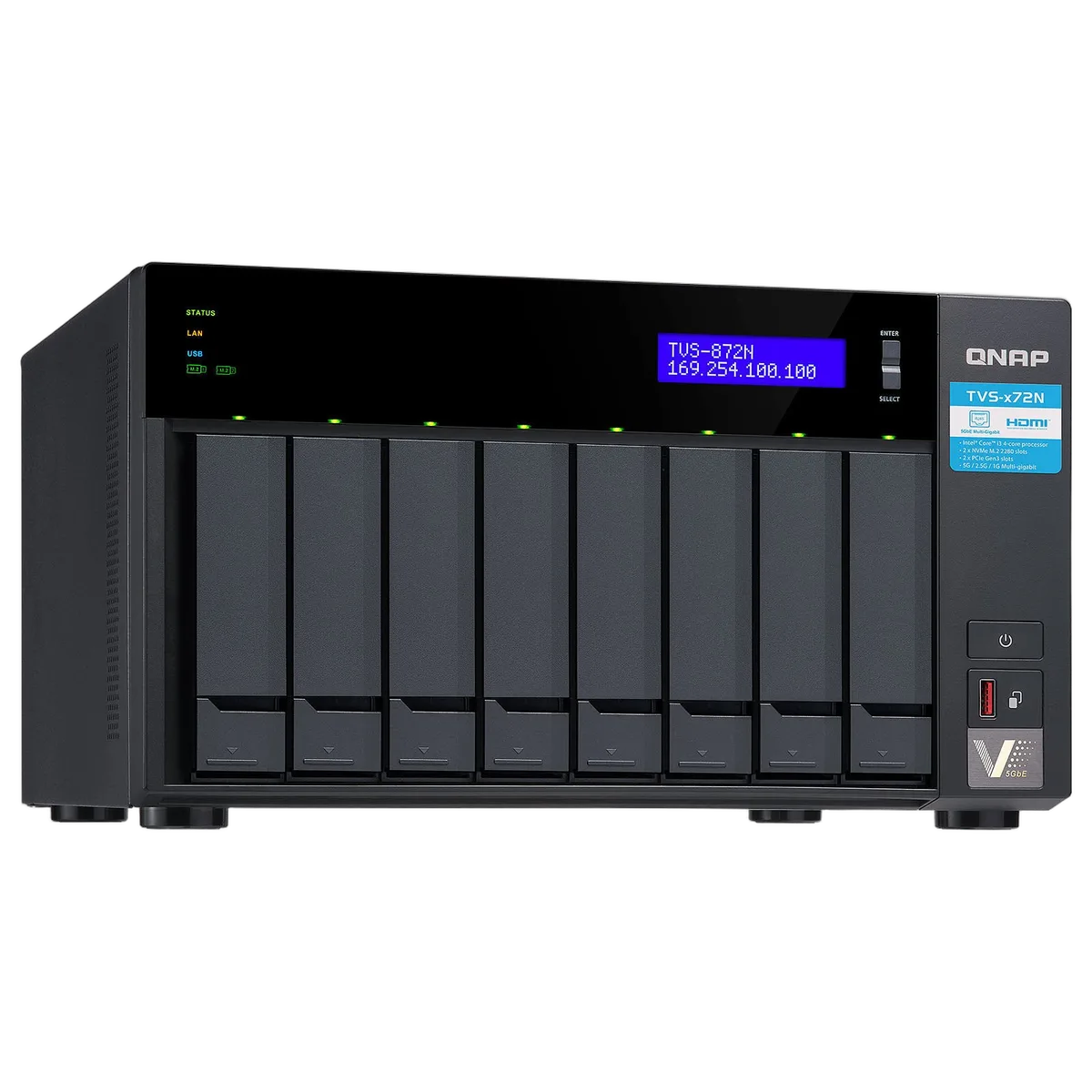 Qnap TVS-872N-i3-8G - 8 HDD — vue 5