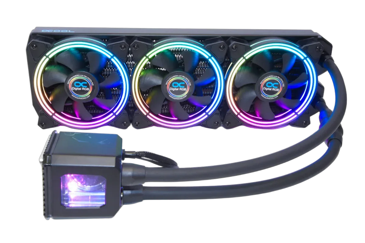Alphacool Eisbaer Aurora 360mm CPU - Noir ARGB V1.1 — vue 1