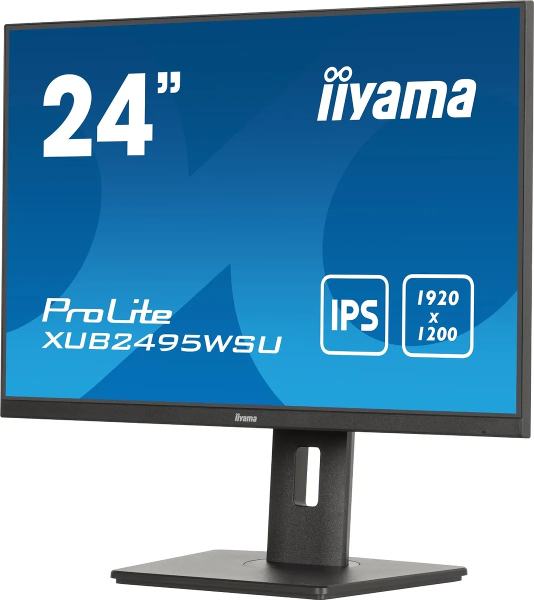 Iiyama PROLITE XUB2495WSU-B7 - 24.1" FHD+ 75Hz IPS 4ms 16:10 Pivot — vue 4