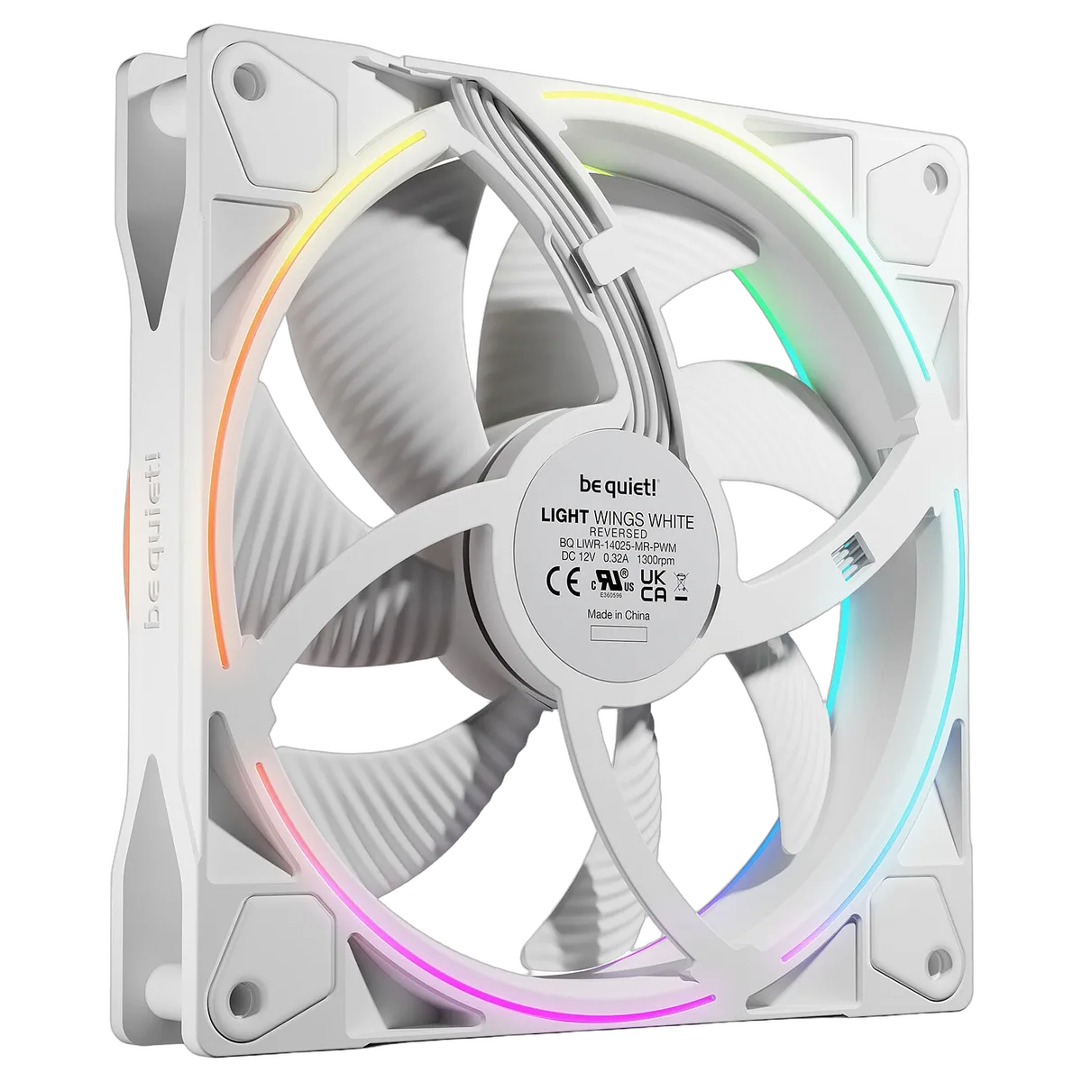 be quiet! Light Wings 140mm PWM Reverse - Blanc — vue 1