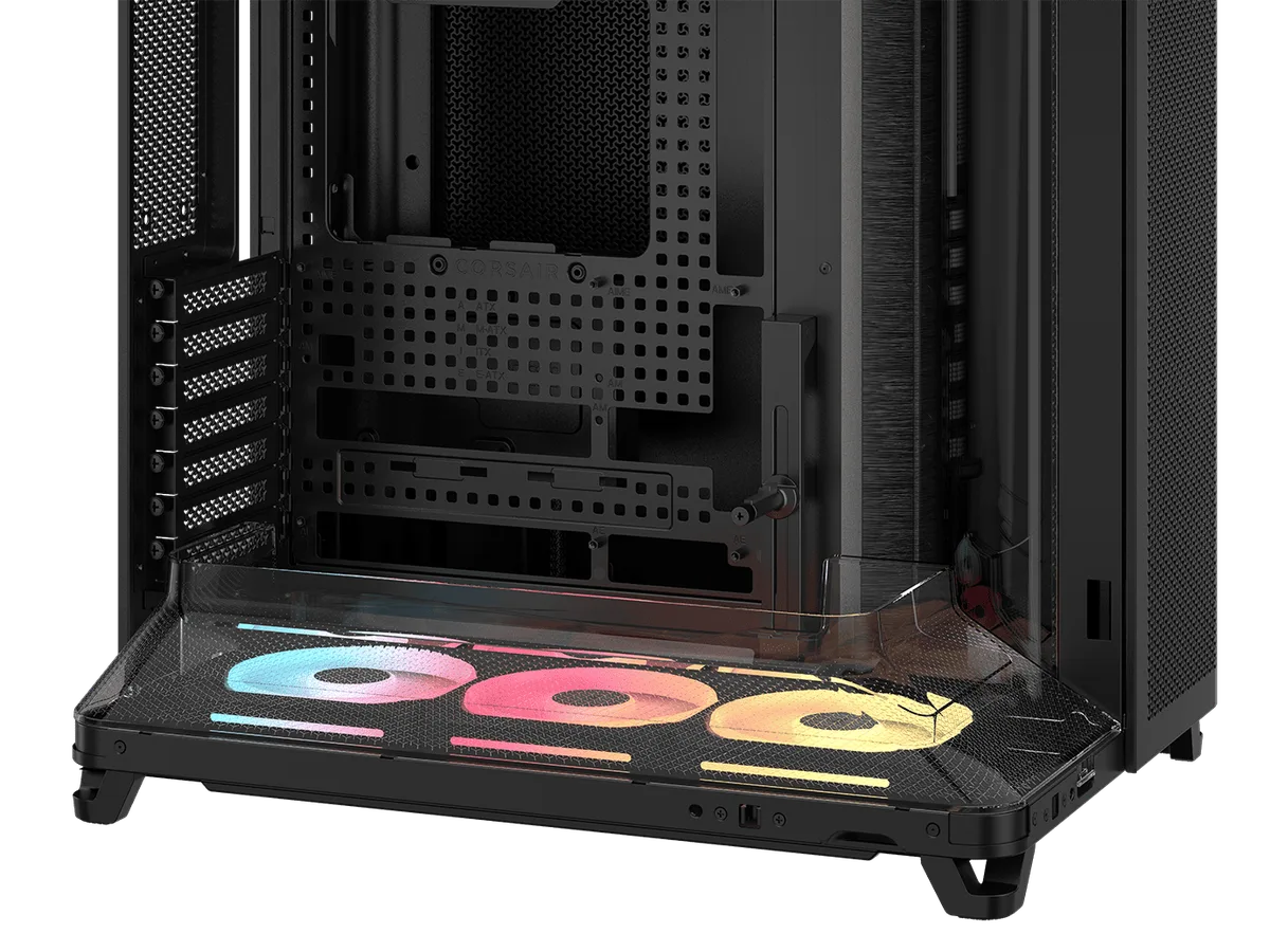 Corsair Air 5400 LX-R RGB Link Noir - MT/Sans Alim/E-ATX — vue 9