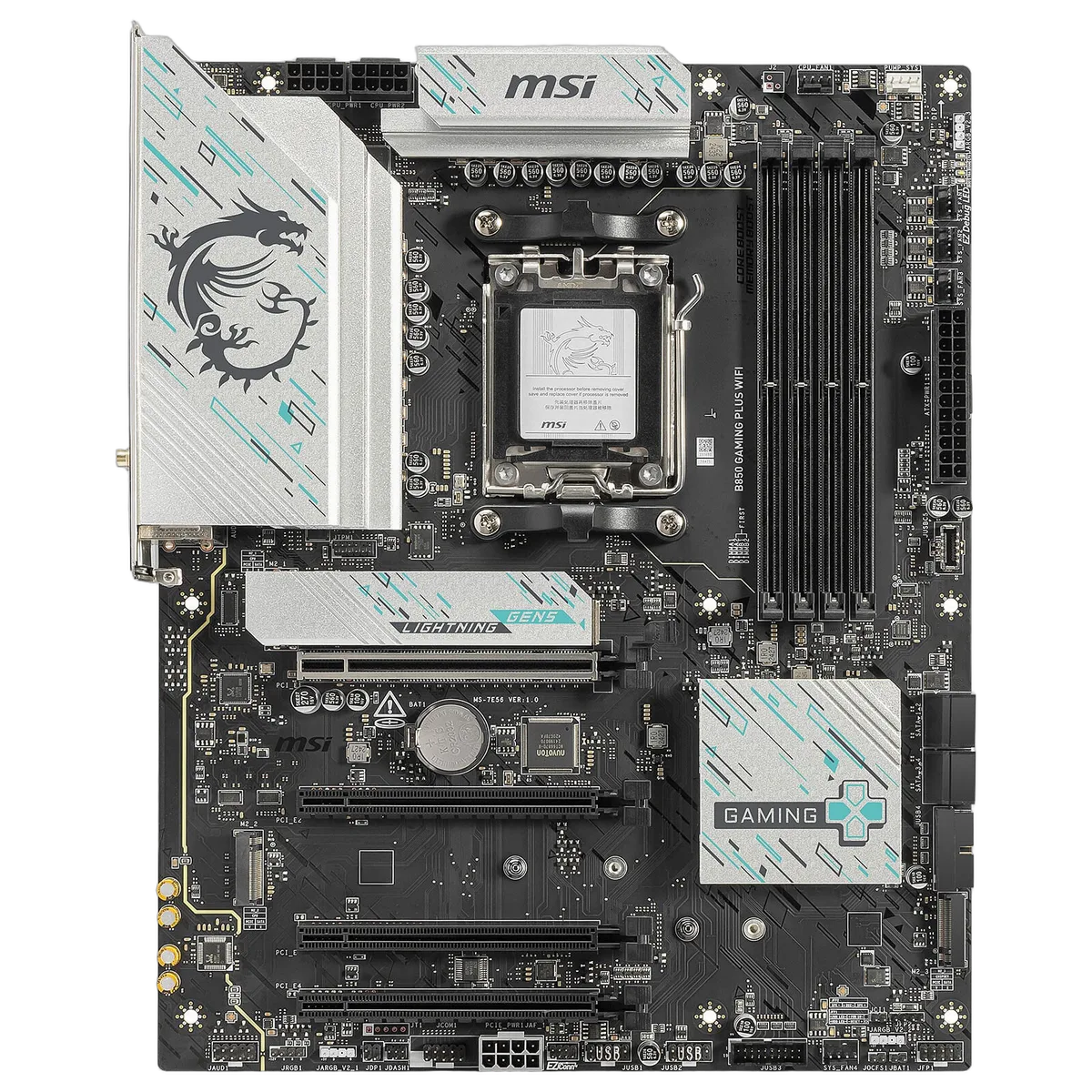 MSI B850 GAMING PLUS WIFI — vue 3