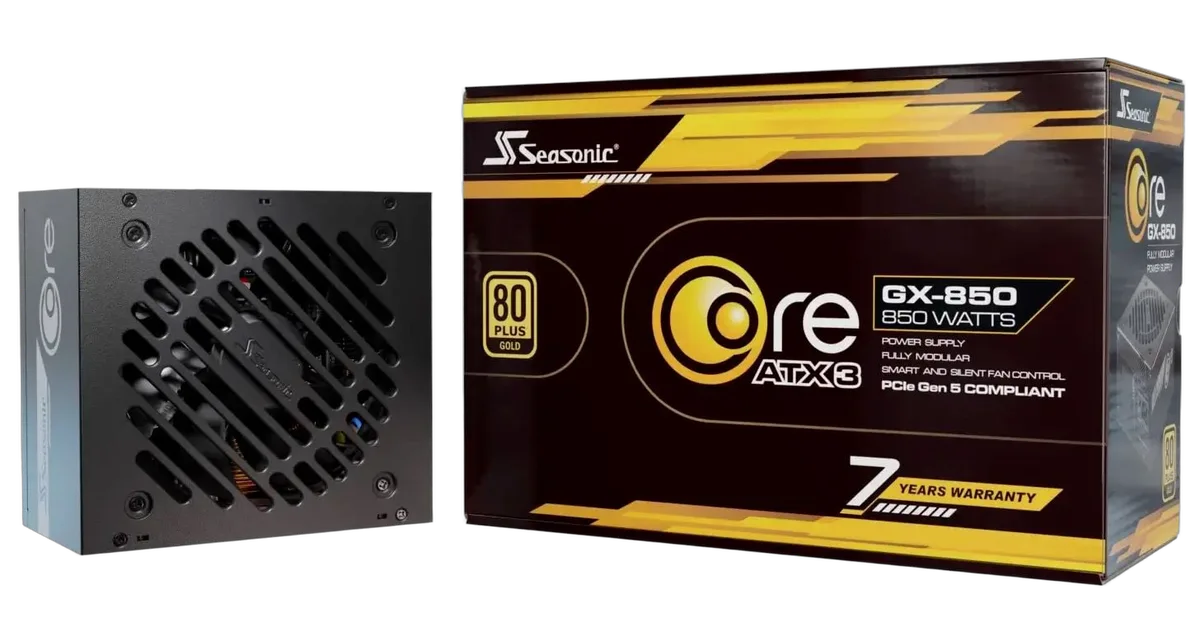 Seasonic ATX 3 850W 80+ Gold - GX-850-V2-Seconde Vie — vue 1