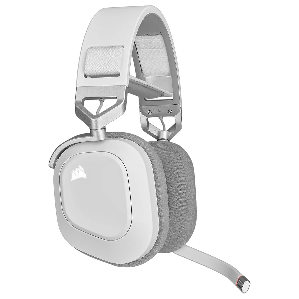 Corsair HS80 RGB Wireless - Blanc — vue 3