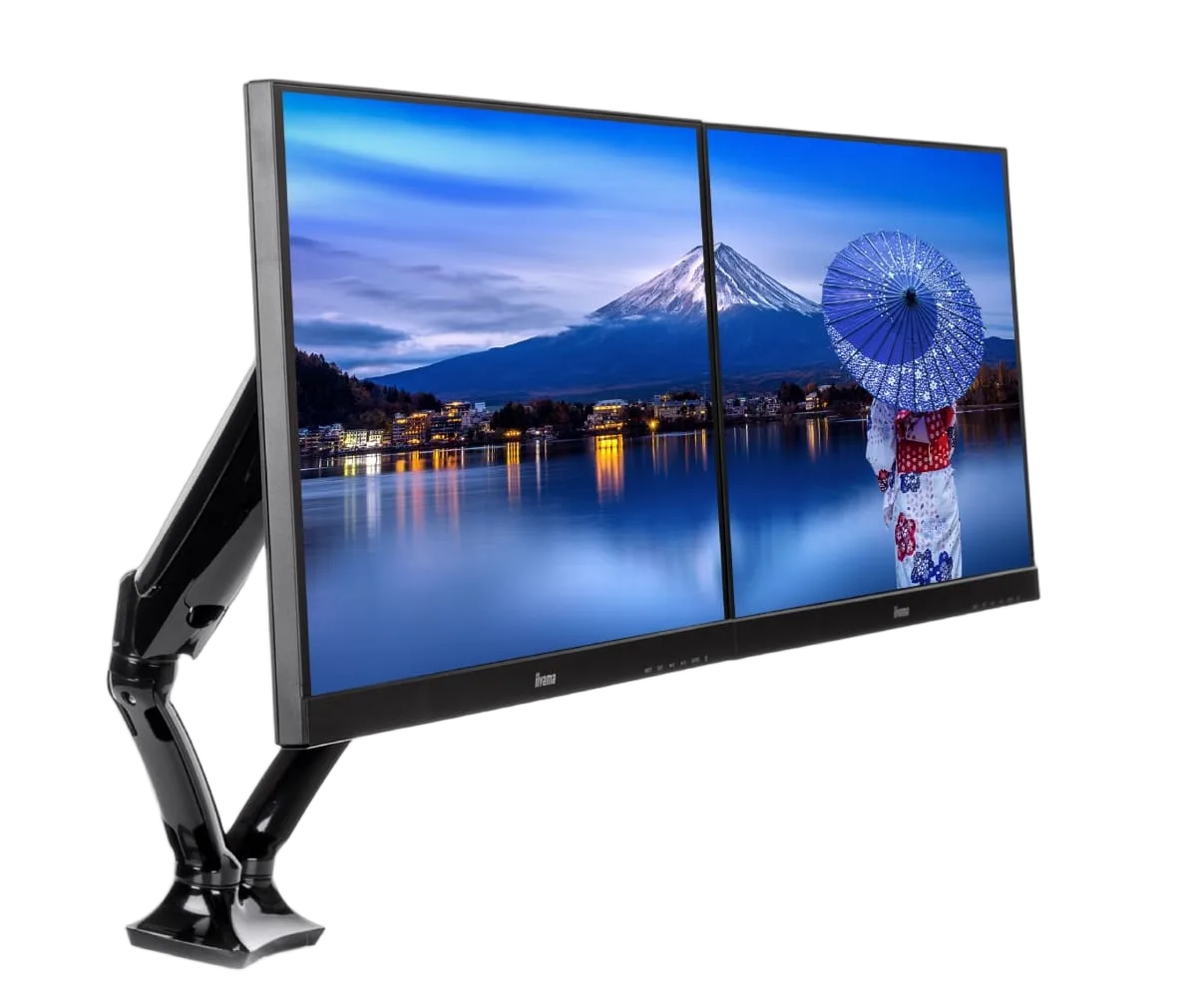 Iiyama DS3002C-B1 Bras pneumatique pour deux moniteurs bureautiques 27" max-Seconde Vie — vue 8