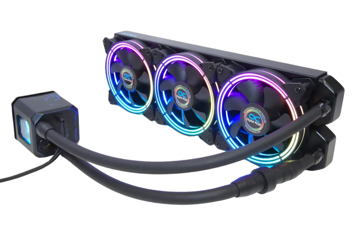 Alphacool Eisbaer Aurora 360mm CPU - Noir ARGB V1.1 — vue 2
