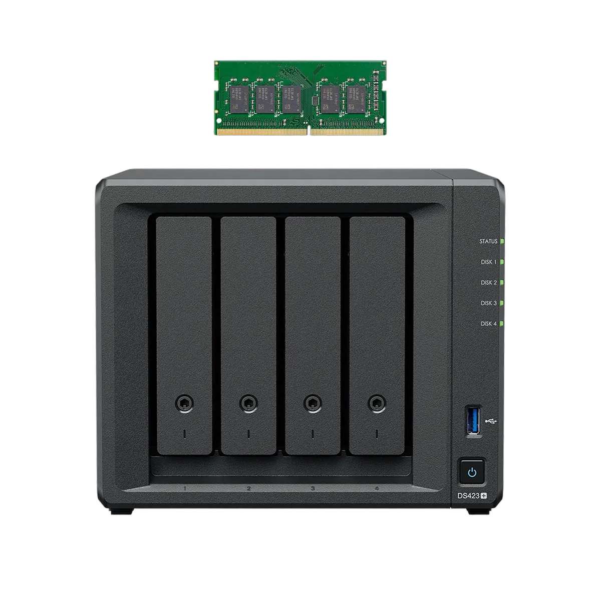 Synology DS423+ - 4 Baies + 4 Go RAM — vue 1