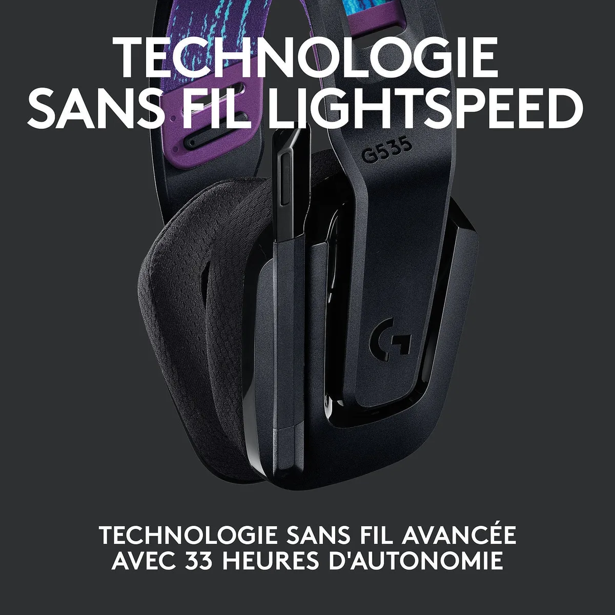 Logitech G535 Lightspeed - Sans-Fil - Noir — vue 5