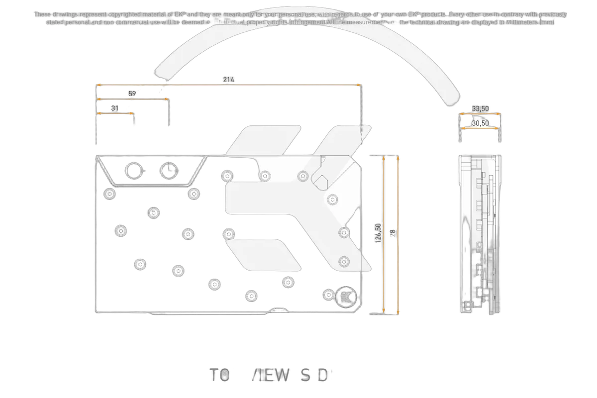 EK Water Blocks EK-Quantum Vector³ pour FE RTX 5090 - Plexi — vue 2