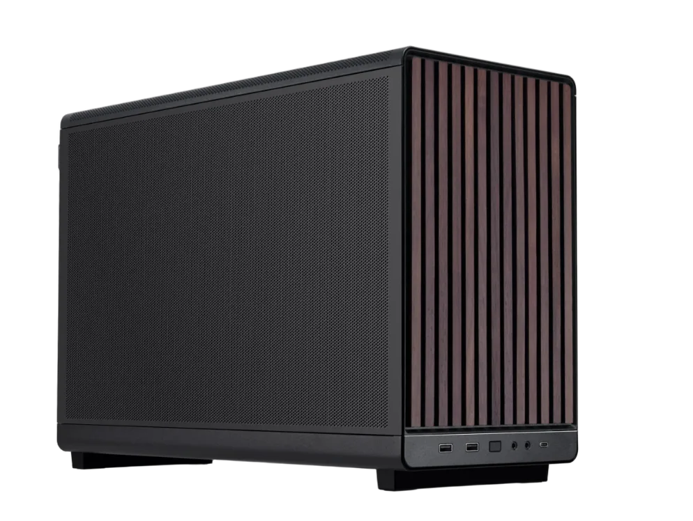 Lian-Li A3-mATX Wood Edition Noir - mT/SansAlim/mATX — vue 3