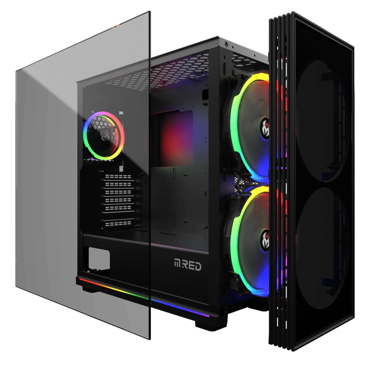 M.RED STORM DESTROYER Glass-G - ARGB - MT/ATX — vue 2