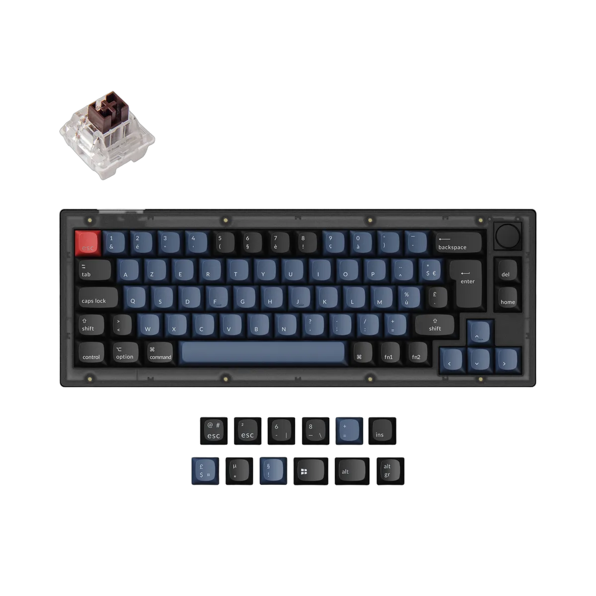 Keychron V2 GMK Knob RGB - 65% - Switch Marron — vue 1
