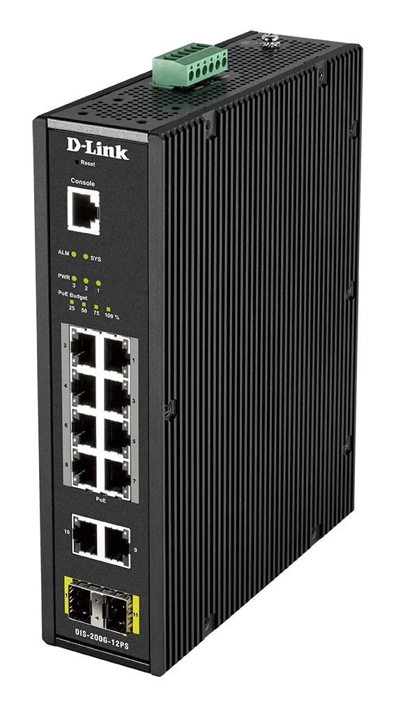 D-Link 8 Ports Gigabit + 2 Ports SFP - Manageable — vue 4