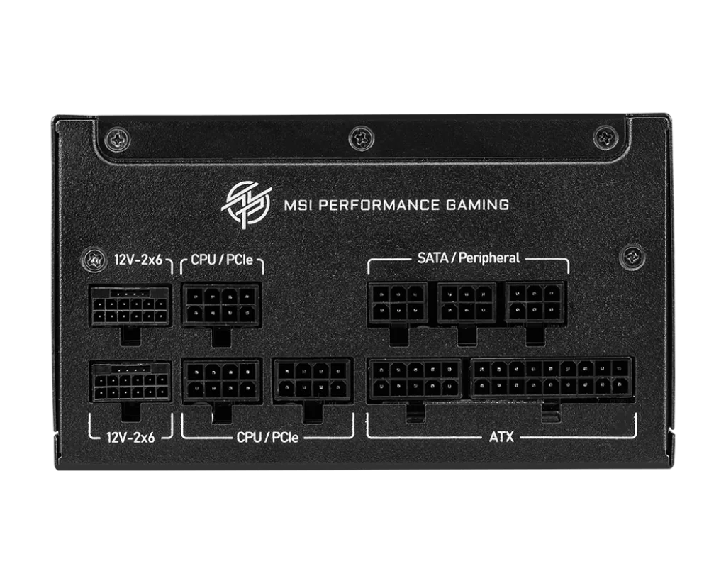MSI ATX 1250W - 80+ Gold - MPG A1250GS PCIES Noir-Seconde Vie — vue 4