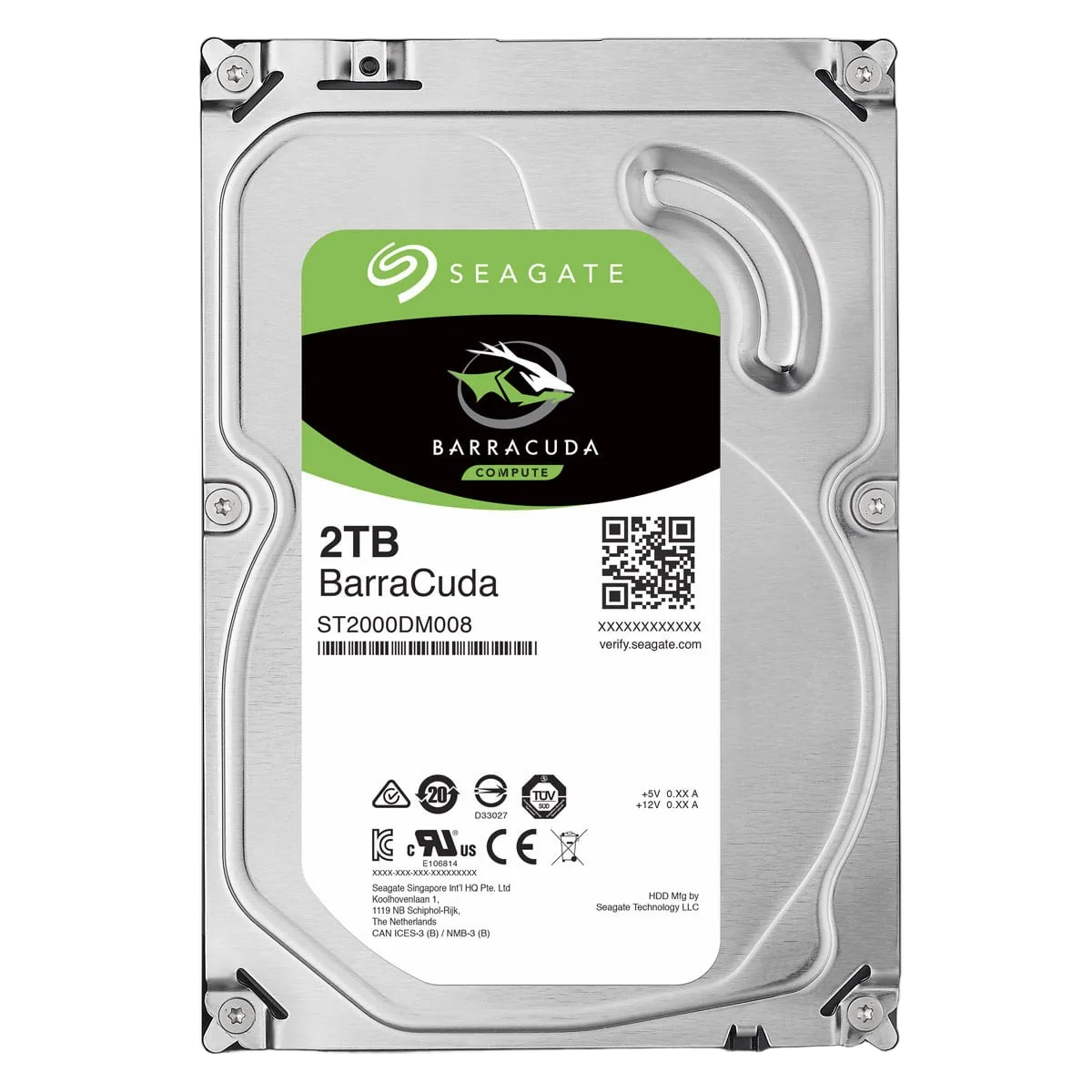 Seagate 2To BarraCuda - ST2000DM008 — vue 1