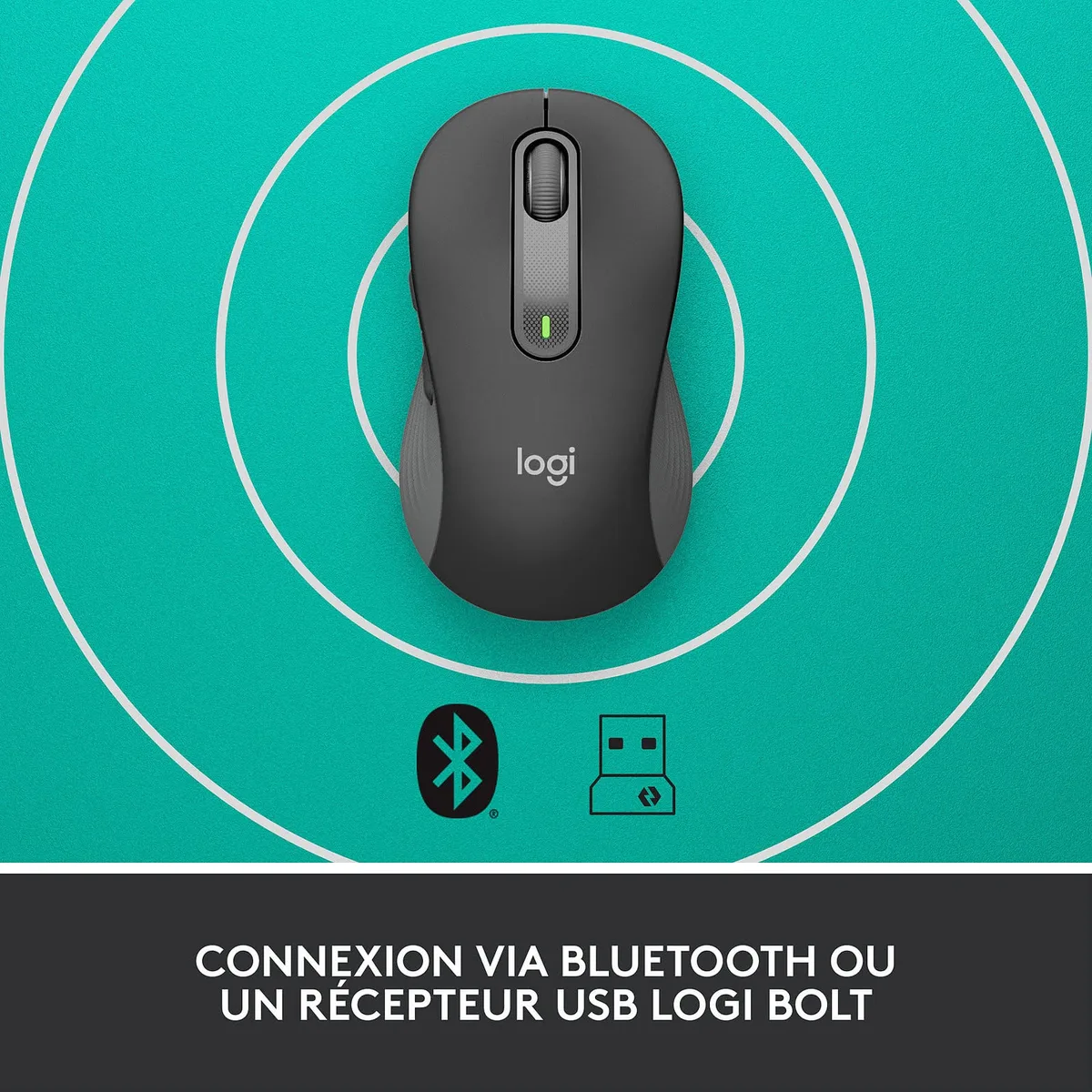 Logitech Signature M650 L - Sans-Fil - Graphite — vue 2