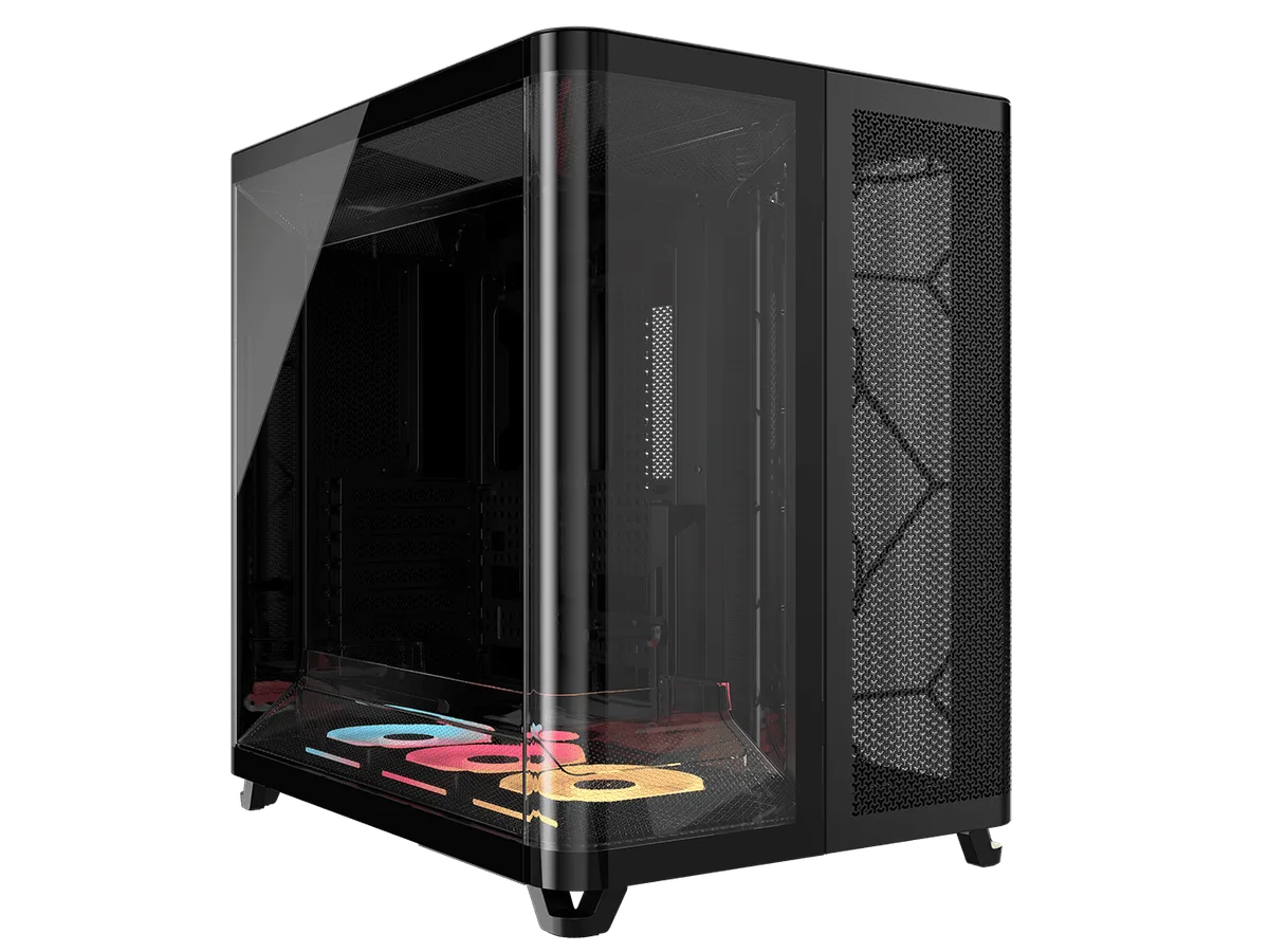 Corsair Air 5400 LX-R RGB Link Noir - MT/Sans Alim/E-ATX — vue 1