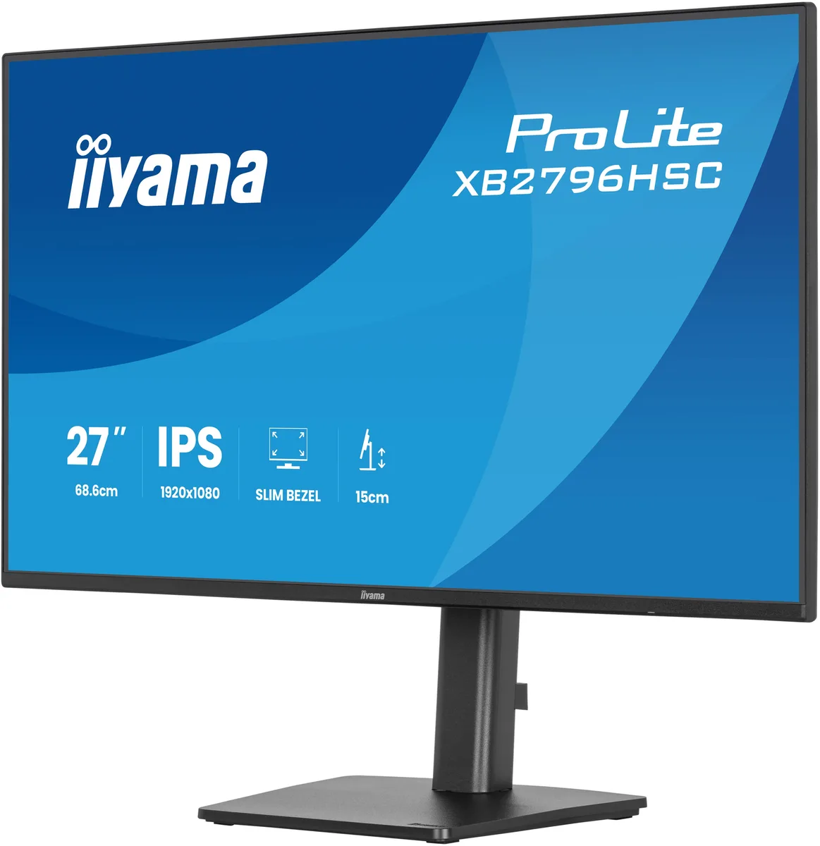 Iiyama Prolite XB2796HSC-B1 - 27" FHD 144Hz IPS Pivot USB-C PD 65W — vue 4