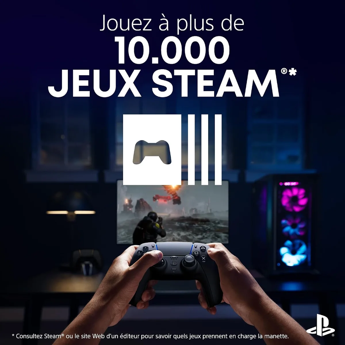 Sony Manette DualSense Midnight Black - PC/PS5/Mac/Mobile — vue 7