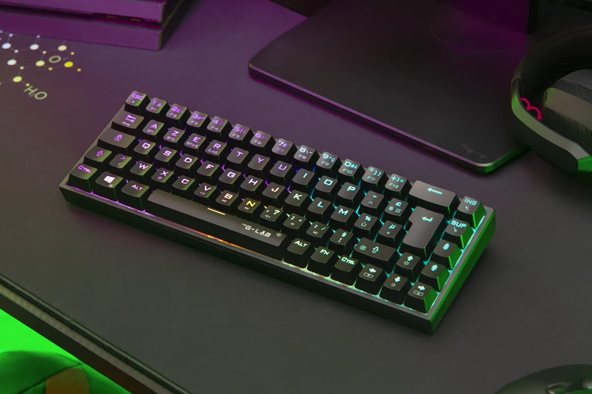 The G-LAB Keys Titanium 65% RGB - Triple mode - Noir — vue 5