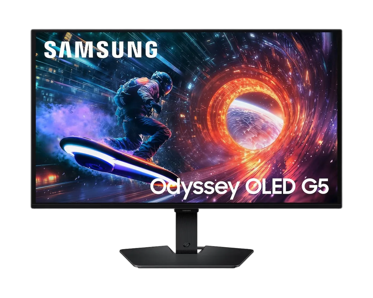 Samsung Odyssey OLED G5 - 27" QD-OLED QHD 180Hz 0.03ms Compatible G-Sync — vue 1