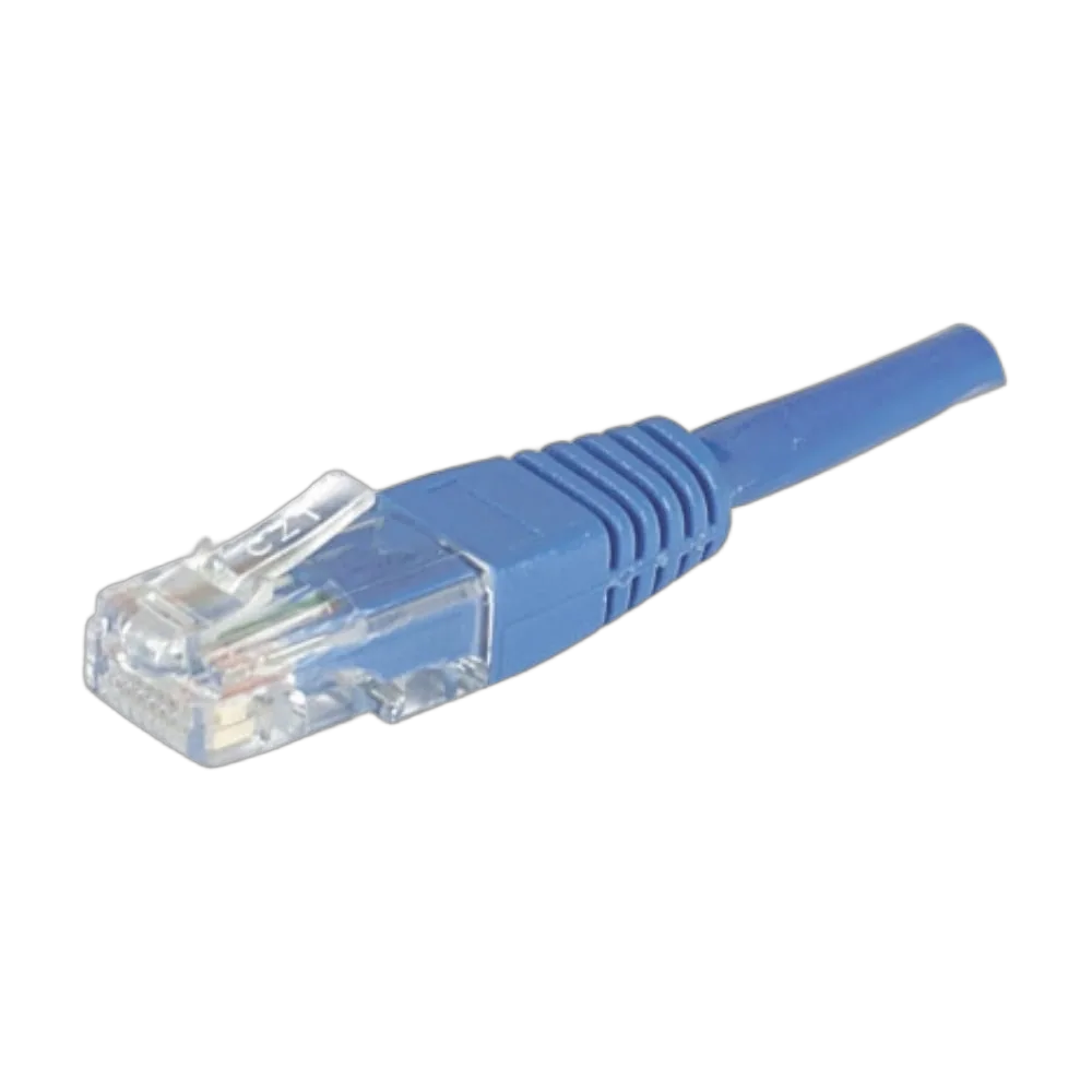 Câble RJ45 Cat6 U/UTP - 0.5m - Bleu — vue 2