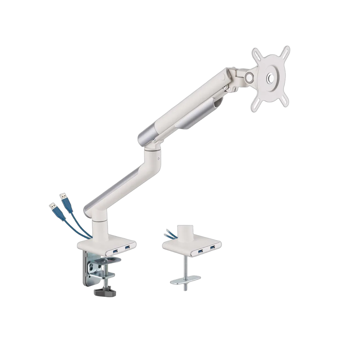 Kimex International Support de bureau Full Motion écran 17"- 32" Blanc VESA Max 100x100 Charge Max 9Kg — vue 2