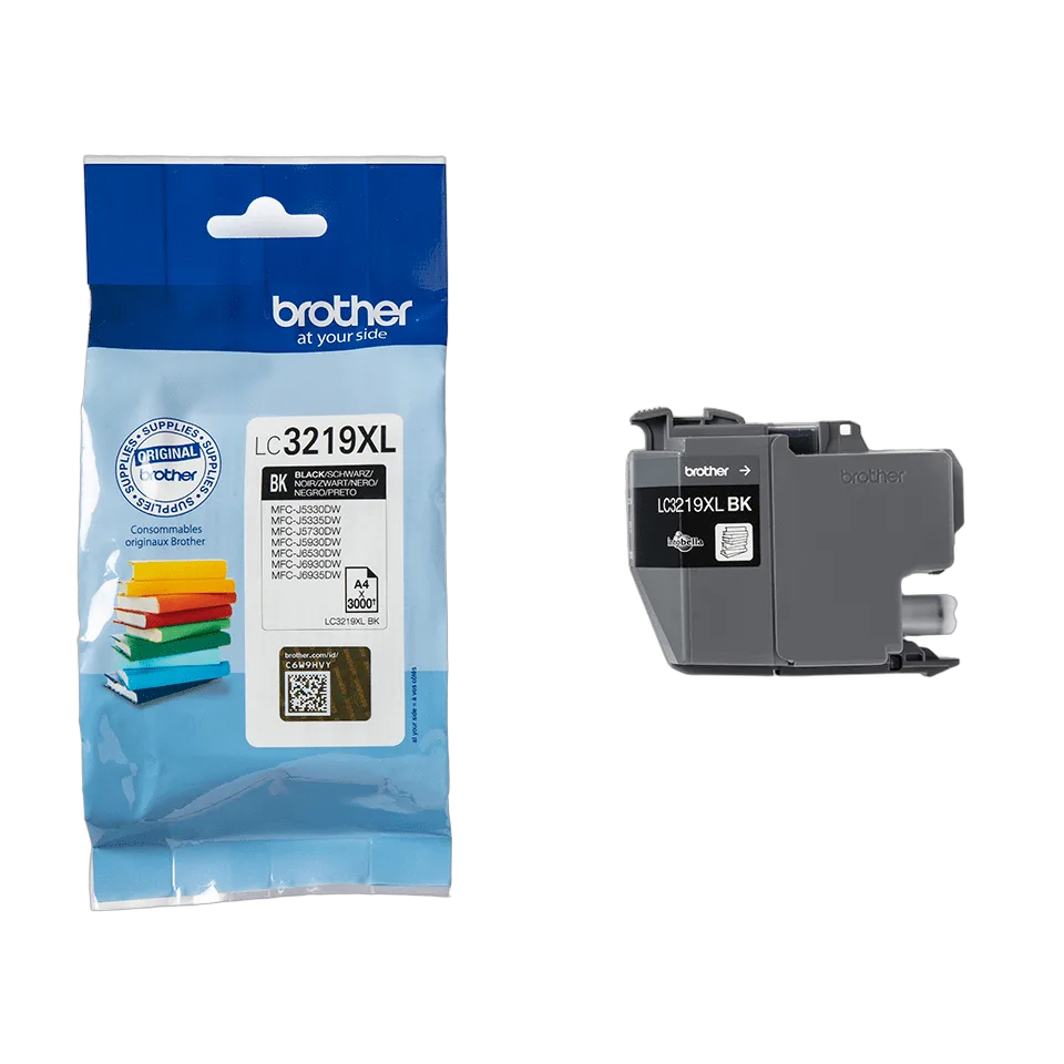 Compatible Brother Cartouche LC3219XLBK Noire — vue 3