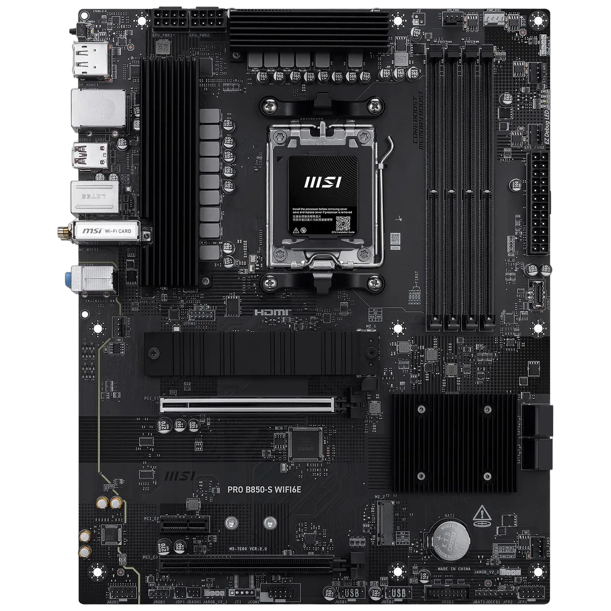 MSI PRO B850-S WIFI6E — vue 2