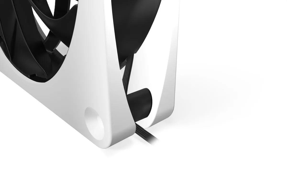 Alphacool Apex Stealth Metal 120mm - 2000rpm Blanc Pack de 3 — vue 3