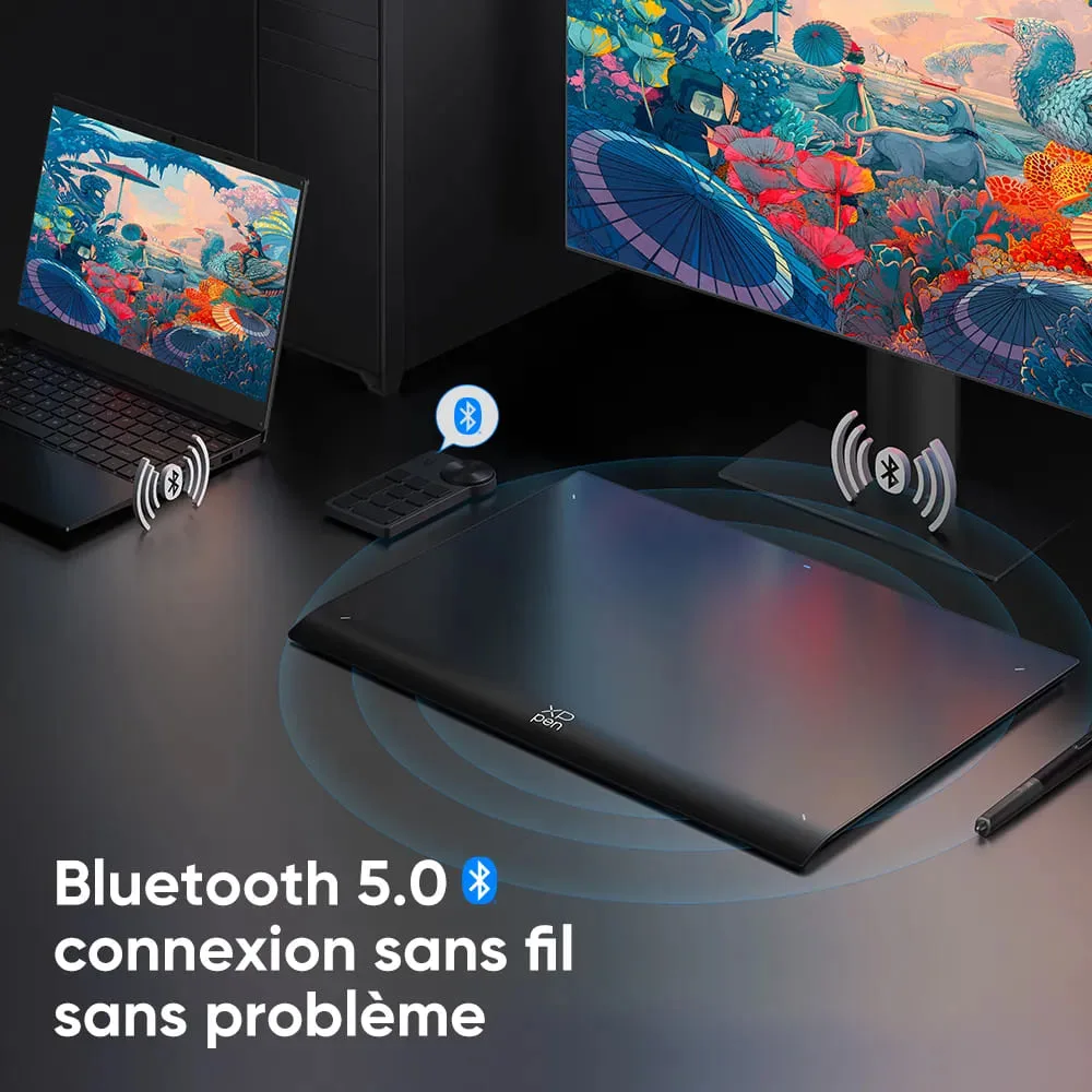 XPPEN Deco Pro MW Gen 2 MT0962B_ACK05 - 5080LPI 9" Noir — vue 2