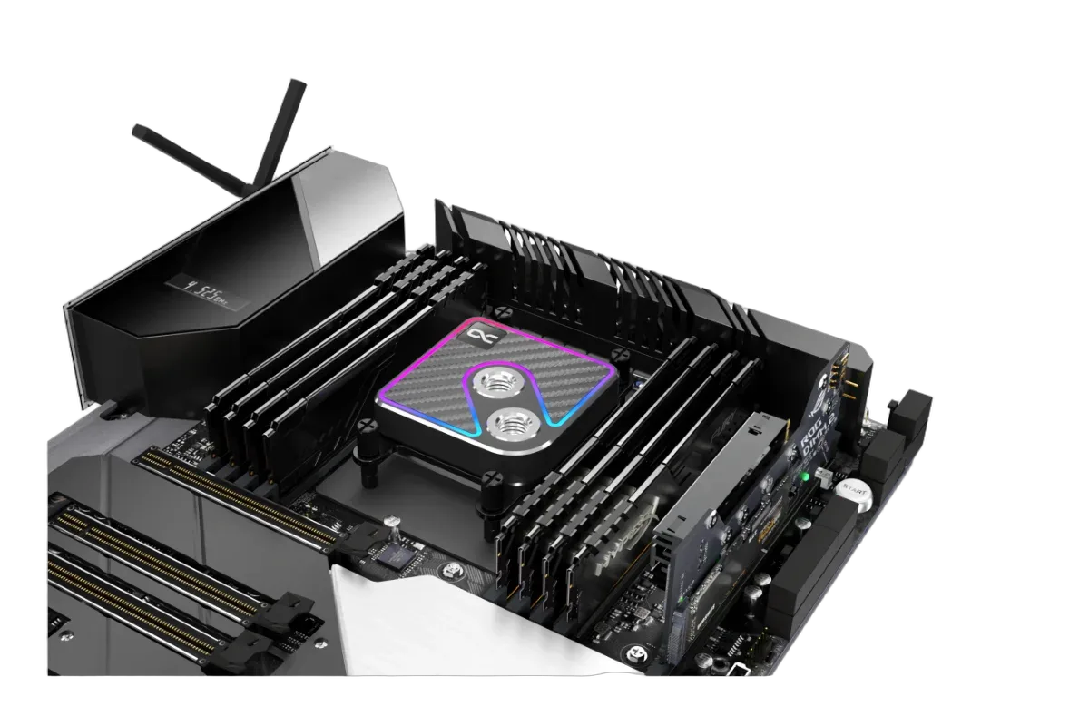 Alphacool Waterblock CPU Core 1 Aurora Carbon — vue 2