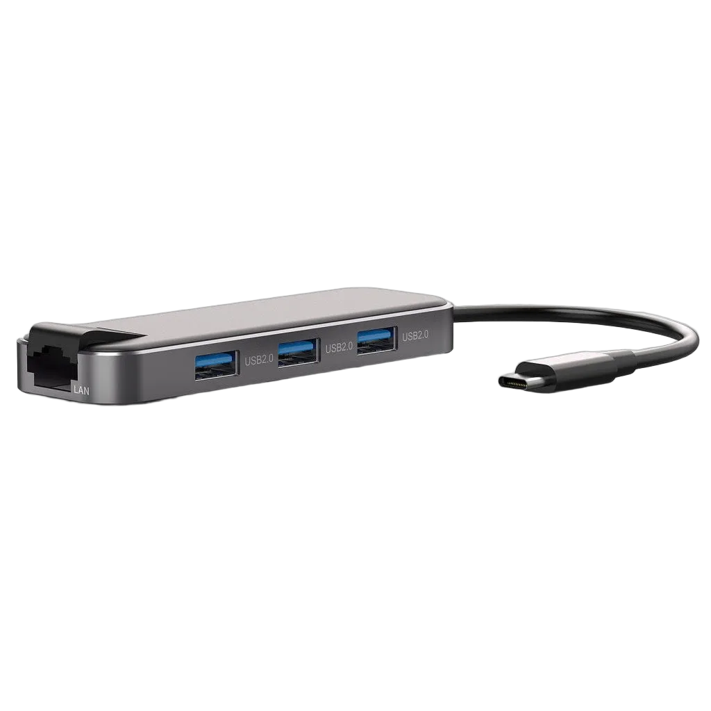 Bluestork 3 Ports USB 2.0 + HDMI + USB Type C + RJ45 — vue 1