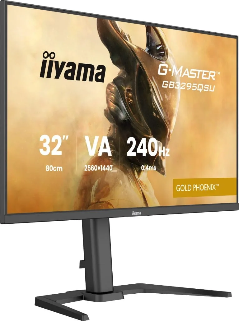 Iiyama G-Master GB3295QSU-B1 - 32" QHD 240Hz VA 0.4ms FS Premium — vue 3