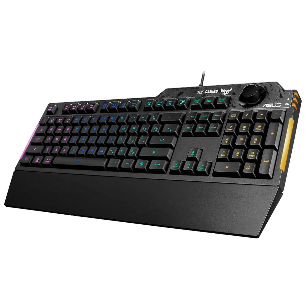 Asus TUF K1 - Membrane - Filaire - RGB - Noir — vue 3
