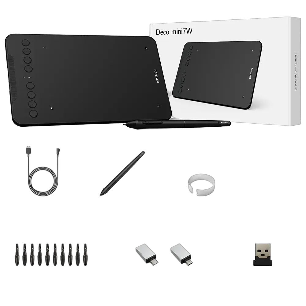 XPPEN Deco Mini 7W  - 5080LPI 7" Noir — vue 5