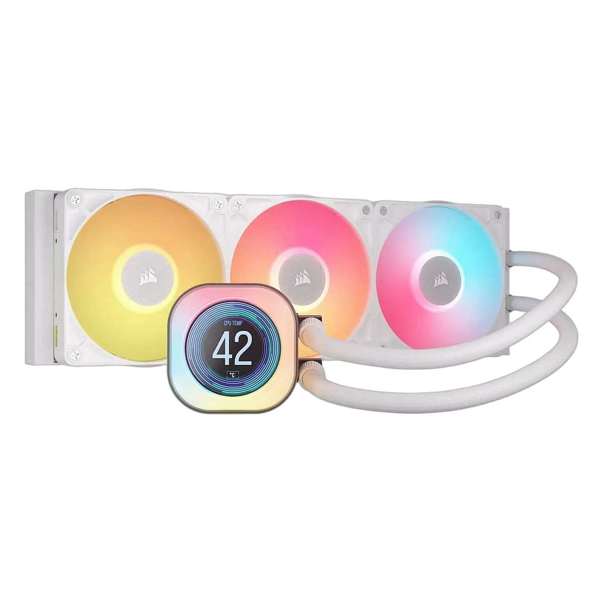 Corsair iCUE LINK TITAN 360 RX LCD Blanc AIO/360mm — vue 1
