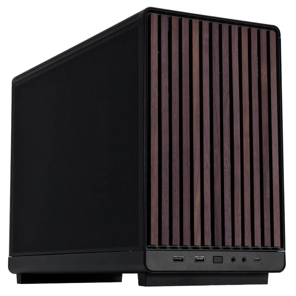 Lian-Li A3-mATX Wood Edition Noir - mT/SansAlim/mATX — vue 2