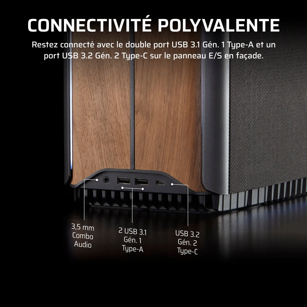 Corsair ONE a600 - R7 9800X3D RTX 5080 32Go 2To W11 avec Ethernet 5G Wi-Fi 7 et Bluetooth 5.4 — vue 7