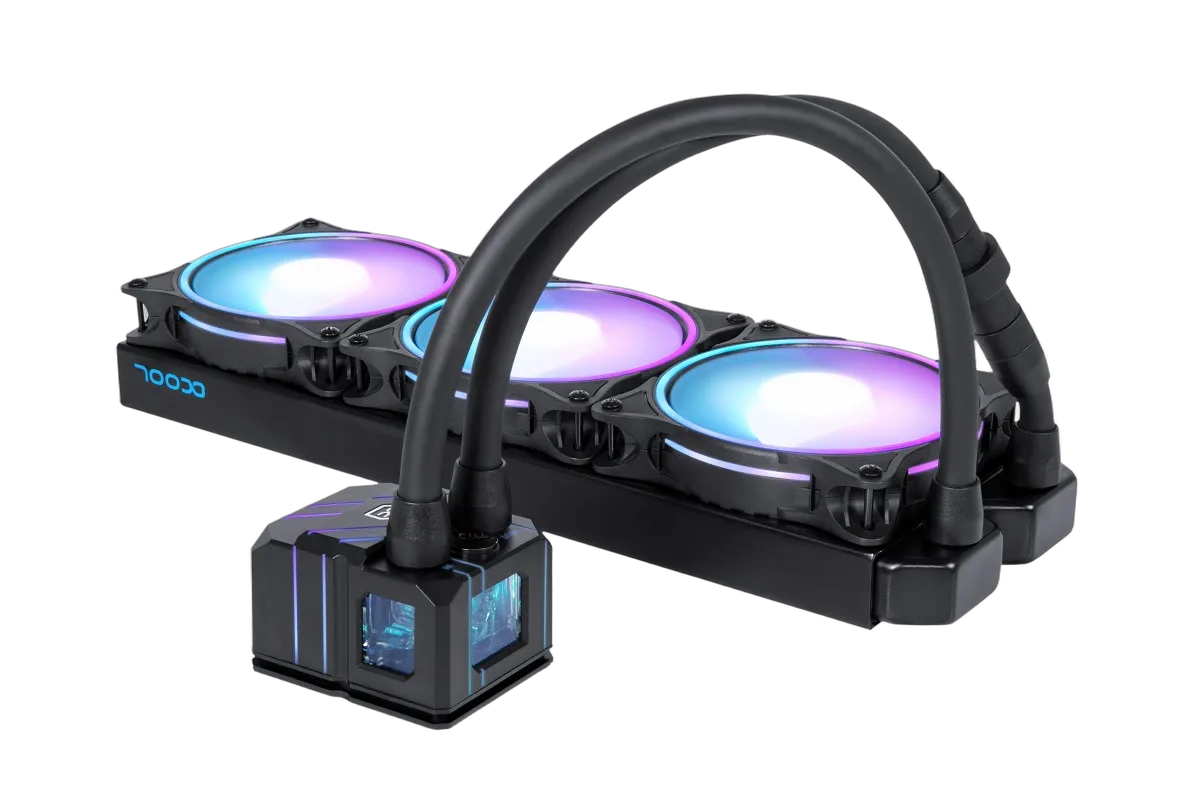 Alphacool Eisbaer PRO Aurora 360mm CPU - Noir ARGB — vue 2