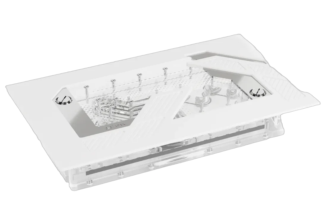 Alphacool Apex Distro Dark Base Pro 901 + Pompe - Blanc — vue 1