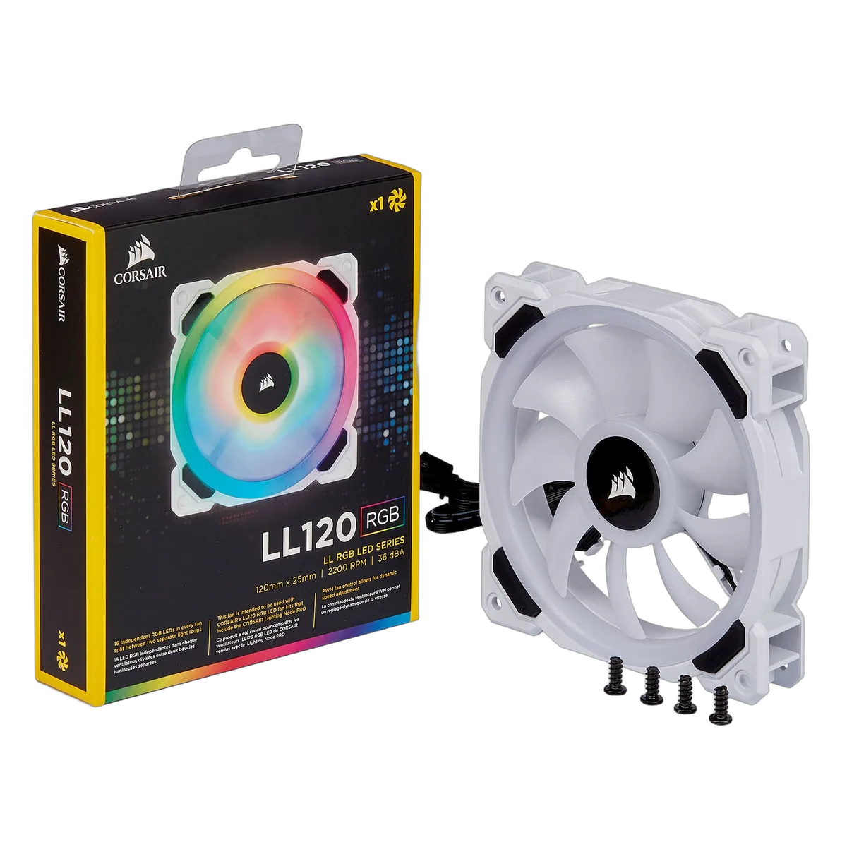 Corsair LL120 Dual Light Loop RGB 120mm - CO-9050091-WW — vue 2