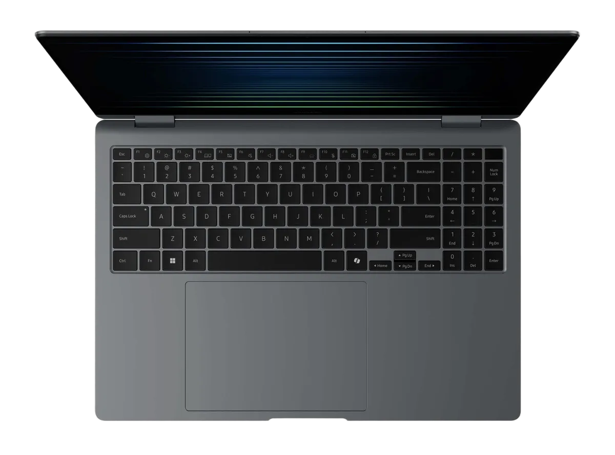 Samsung Galaxy Book5 Pro 360 - 16" AMOLED 2.8K Tactile Core Ultra 7 256V 16Go 512Go W11P — vue 3