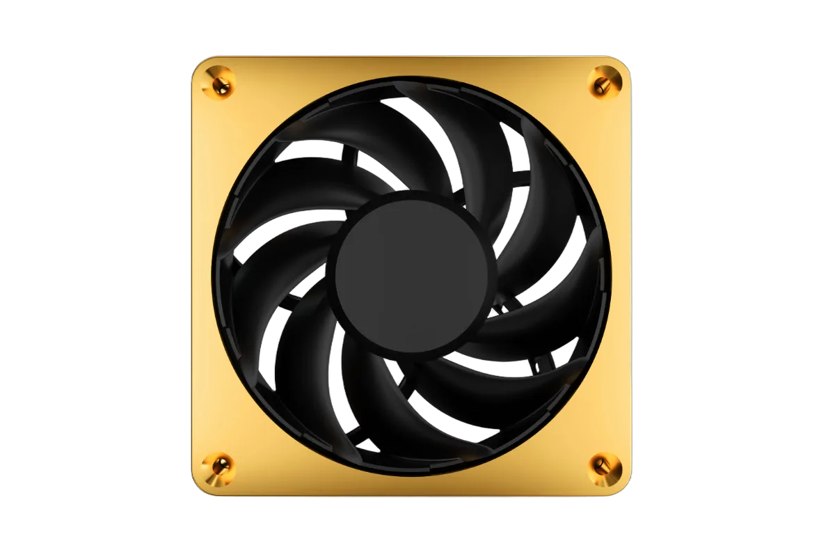 Alphacool Apex Stealth Metal 120mm - 3000rpm GOLD — vue 1