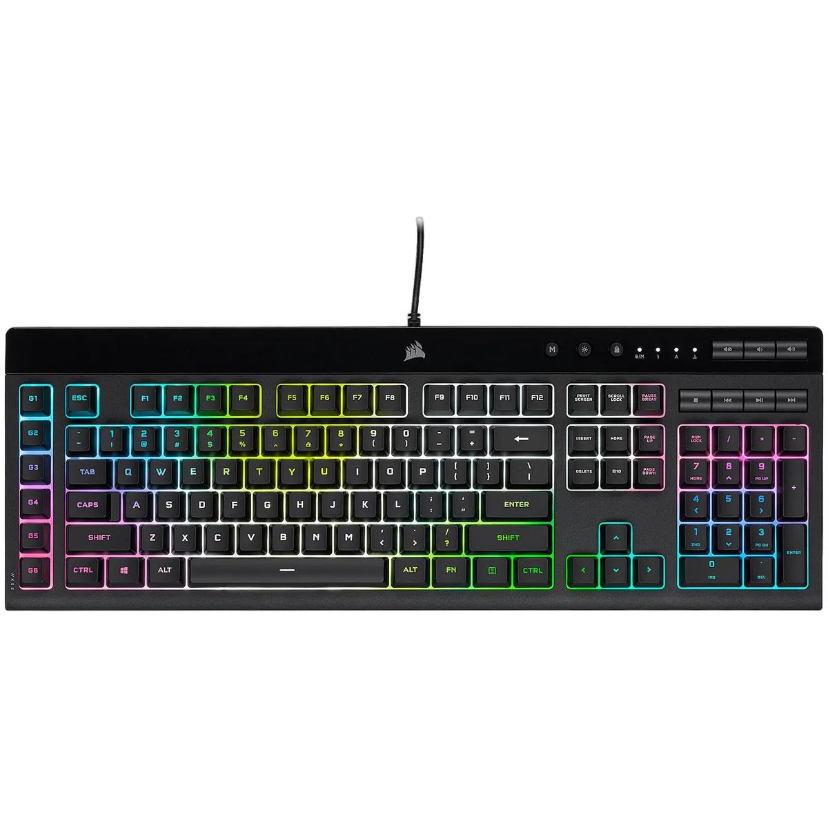 Corsair K55 PRO - Membrane - Filaire - RGB - Noir — vue 3