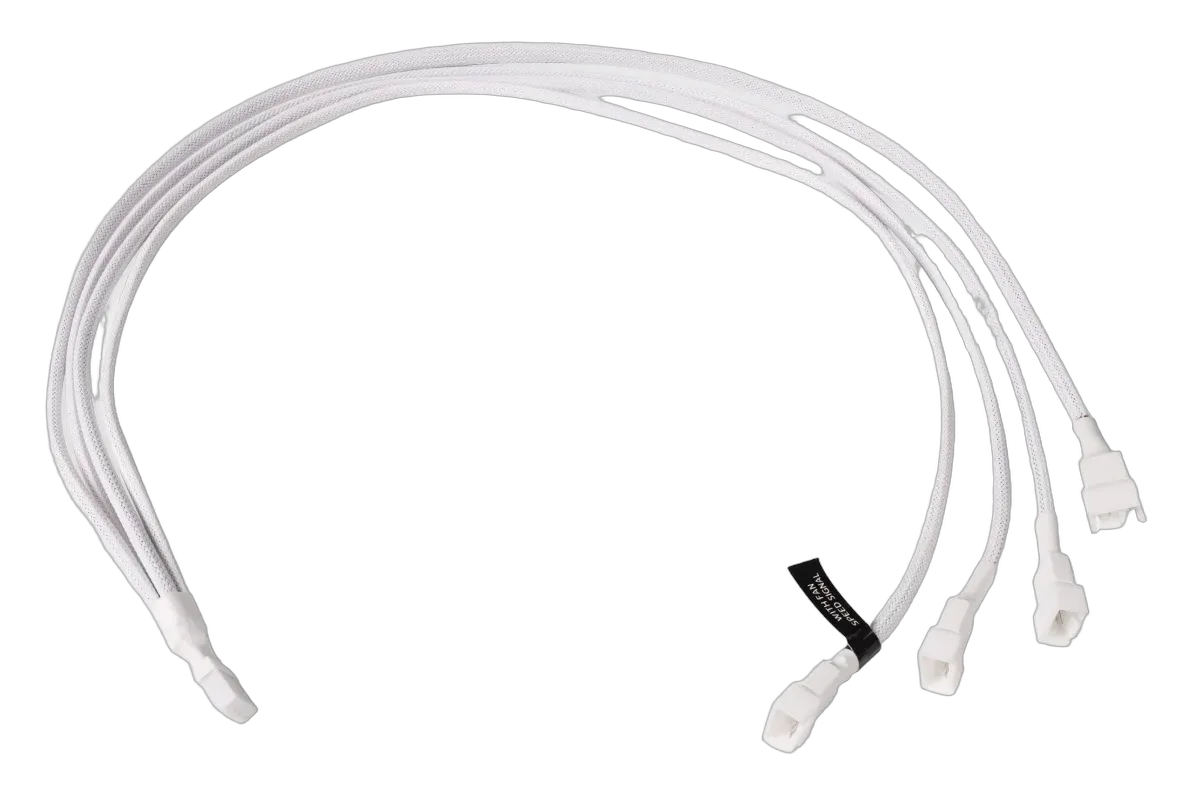 Alphacool Répartiteur 1 vers 4 ventilateurs 4pin PWM Blanc — vue 1