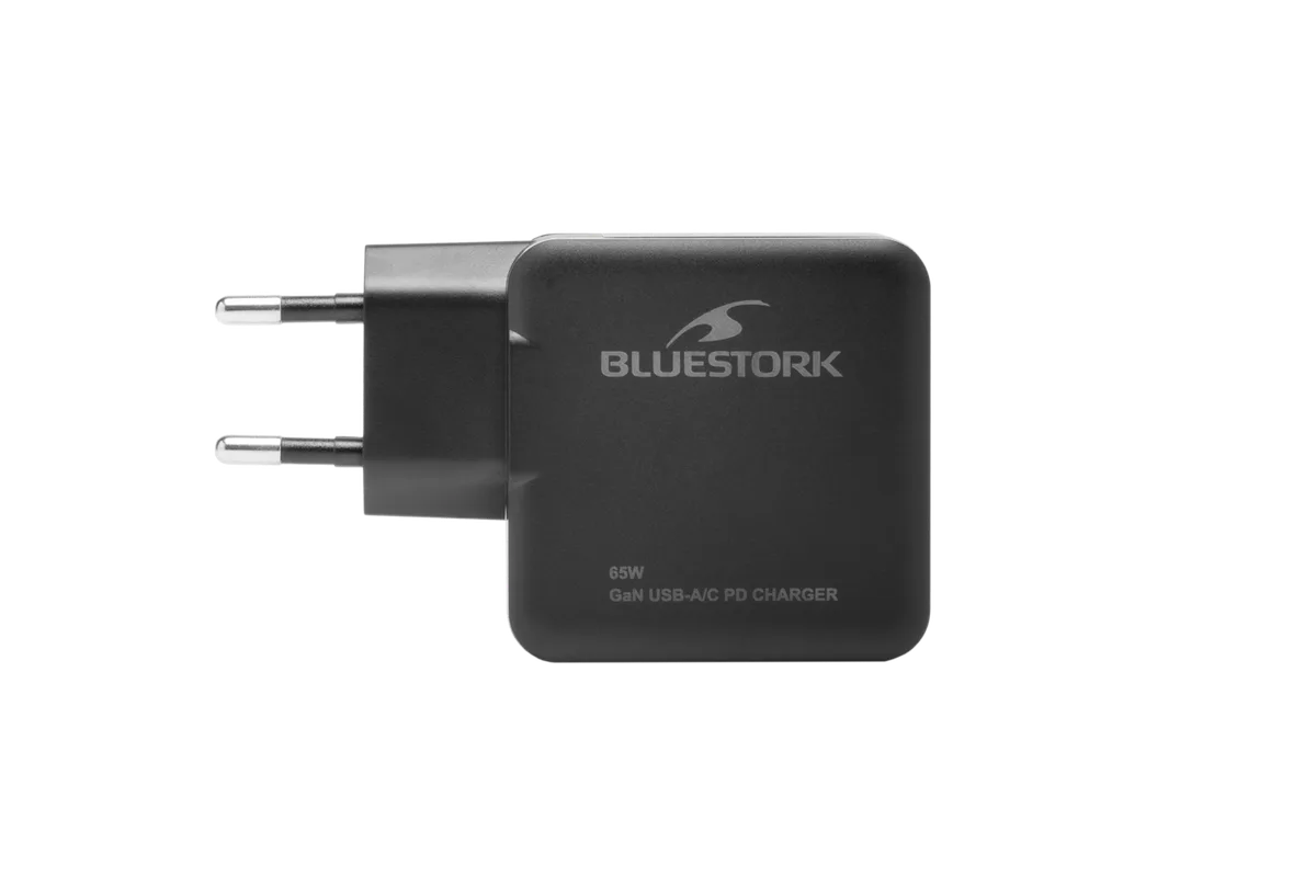 Bluestork Chargeur GaN 65W 2 ports - USB-C/USB-A - Noir — vue 6