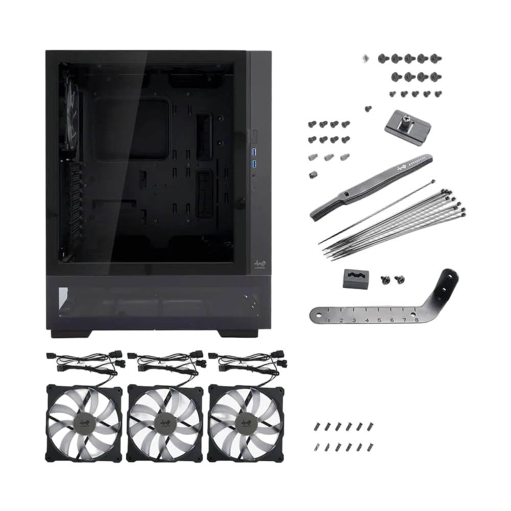 In Win MODFREE Base ARGB Noir - GT/Sans Alim/E-ATX — vue 9