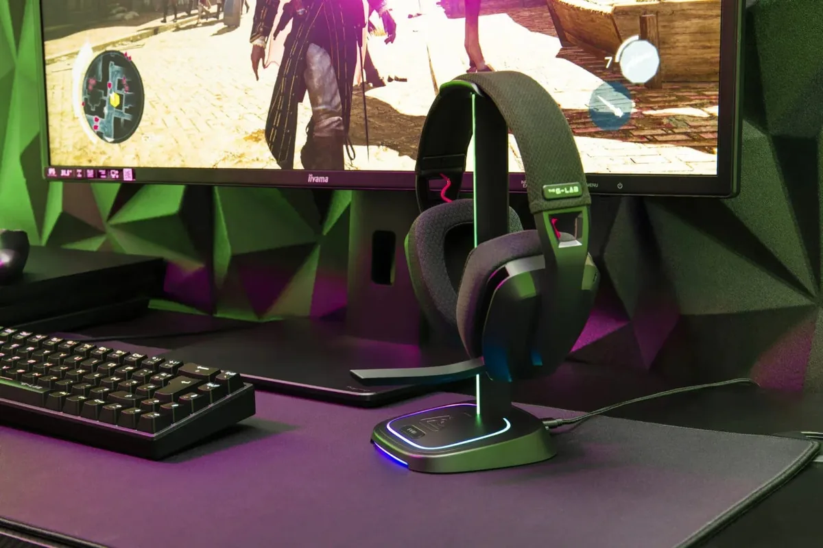 The G-LAB K-Stand Neon RGB Hub - Noir — vue 5