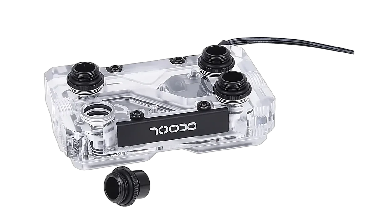 Alphacool GPX SLI Connector Dual - Acryl - Addressable RGB — vue 5